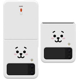 [S2B] BT21 Face Galaxy Z Flip4 Slim Case - Smartphone Bumper Camera Guard BTS Galaxy Case - Made in Korea